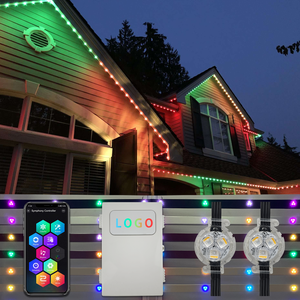 Kits de vacaciones permanentes directos de fábrica, pista de iluminación blanca Rgbic Led, luces de Navidad para exteriores para casa - Product Image 1