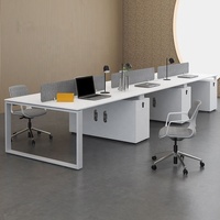 Meubles de bureau modernes, table de bureau, poste de travail, espace ouvert, poste de travail pour 2, 4, 6, 8 personnes, poste de travail pour le personnel