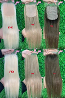 Expédition immédiate : Système d'intégration en maille de cheveux Remy européens de grade 12A, closure en dentelle colorée, micro-liens, tailles 3x5, 3x6, 5x5, 6x6