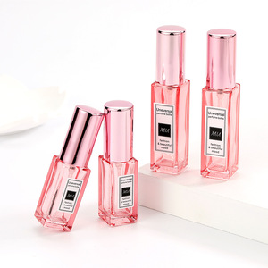 Botella de Perfume Universal de Vidrio Rosa, Mini Atomizador Portátil para Mujer, Envase Cosmético - Product Image 1