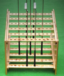 Support de support de <span class=keywords><strong>club</strong></span> de golf en bois, présentoir de stockage de <span class=keywords><strong>club</strong></span> de golf pour <span class=keywords><strong>66</strong></span> clubs - Product Image 2