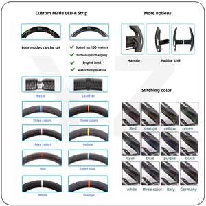 <span class=keywords><strong>Volante</strong></span> Deportivo de Cuero Redondo YZ con Franja Azul Superior, Diseño Único y Popular M Performance para <span class=keywords><strong>BMW</strong></span> F10 F30 - Product Image 6