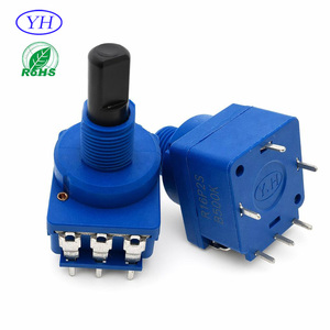 YUWAH push switch potentiometer WH118 50K 100K 470k 500K 560K 1M <b>dimmer</b> switch potentiometer with 10A switch UL Certification - Product Image 1
