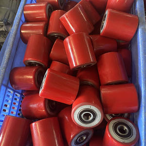 סיטונאי מחיר תעשייתי פוליאוריטן הידראולי מלגזה גלגלית פוליאוריתן pu גלגלי רולר - Product Image 5