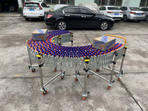 Naili konveyör, perakende mağazaları boşaltma için zaman ve insan gücü paten tekerleği konveyör elektriksiz paten tekerleği konveyör azaltmak - Product Image 5