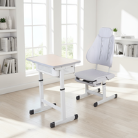 Ensemble de bureaux et chaises réglables en hauteur, design moderne, écologiques, en métal, confortables, pour la pause déjeuner des étudiants, pour la maison et le bureau