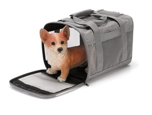 Sac de transport pliable et respirant <span class=keywords><strong>en</strong></span> maille pour animaux de compagnie, cage de voyage pour petits chiens et chats - Product Image 1
