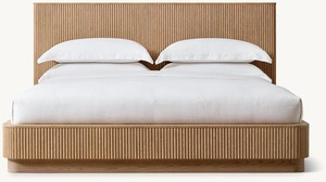 Solido canne in legno telaio King Size camera da letto Set di mobili di lusso King size letti in legno - Product Image 2