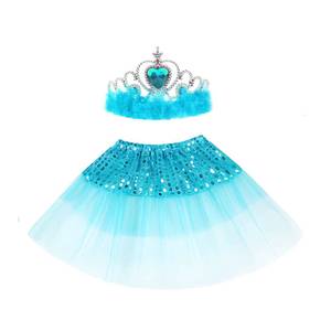 Robe de princesse Elsa scintillante pour filles, fête d'Halloween, anniversaire, paillettes, jupes tutu pour filles de 3 à 8 ans - Product Image 5