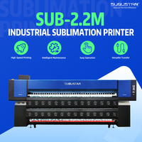 Imprimante à sublimation industrielle entièrement automatique pour tissus, 8 têtes d'impression I3200, pour motifs jusqu'à 2,2 m, impression numérique 240 m²/h