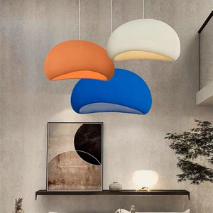Lámpara de techo colgante para decoración del hogar, lámpara colgante nórdica Wabi Sabi E27, para comedor - Product Image 3