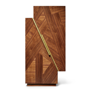 Vinoteca <span class=keywords><strong>Vertical</strong></span> Extensible de Madera Maciza, Estilo Minimalista Italiano, Ecológica y Duradera, para Muebles de Hogar - Product Image 1