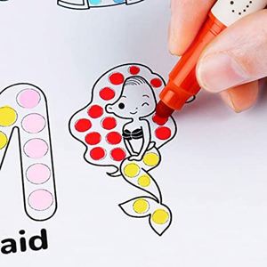 Fine Liner & Dot Spot Marker <b>Pens</b> Plastic Custom Non Toxic Washable Kids Graffiti Markers - Product Image 2