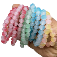 Fournisseur en gros d'accessoires de mode, bijoux pour femmes, bracelet en cristal brut géométrique de haute qualité de 10 mm pour femmes, cadeau