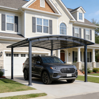 Sistema de Carport con Estructura Completa de Aluminio, Impermeable, para Uso Multifuncional en Exteriores