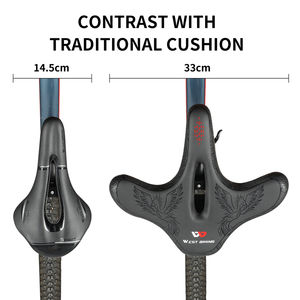 Asiento <span class=keywords><strong>de</strong></span> <span class=keywords><strong>Bicicleta</strong></span> WEST BIKING Extra Grande y Cómodo, Asiento <span class=keywords><strong>de</strong></span> Repuesto Ancho y Acolchado para Ciclismo y <span class=keywords><strong>Bicicleta</strong></span> <span class=keywords><strong>de</strong></span> Spinning - Product Image 5