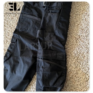 LARSUR Custom Distressed Relax Fit Twill Work Overall <strong>Men</strong> Carpenter Cargo <strong>Worker</strong> Denim <strong>Jeans</strong> Overall Workwear Canvas Jumpsuit - Product Image 6