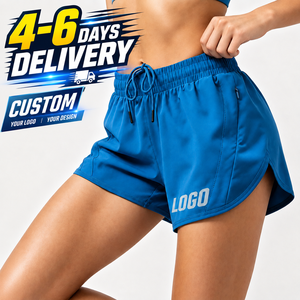 Shorts Deportivos de Verano Personalizados para Mujer, Shorts Suaves de Secado Rápido, Cintura Elástica Alta, Ropa Informal para Fitness y Jogging - Product Image 2