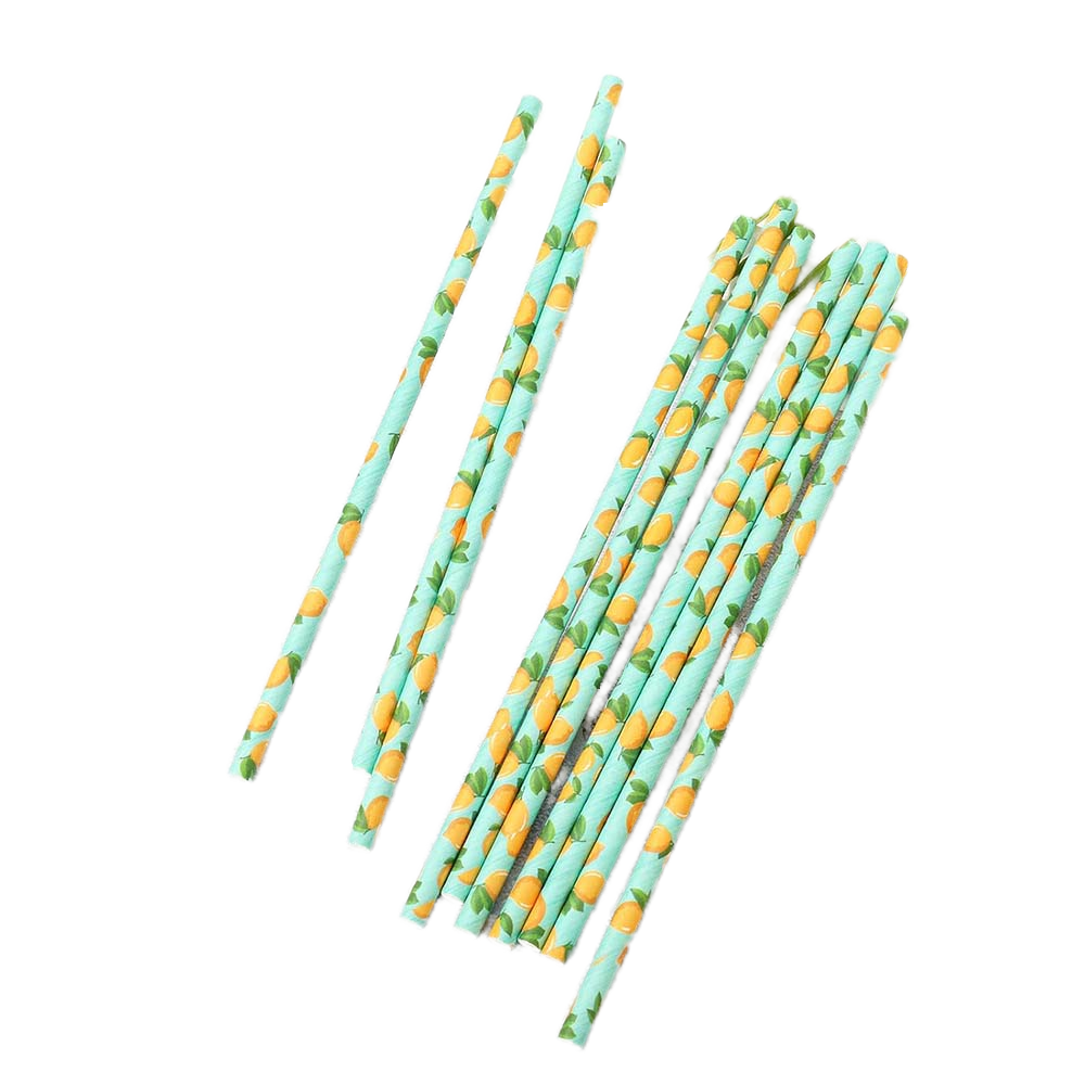 Colored Paper Straws, Disposable Biodegradable Paper Straws for Desserts, Cakes, Cocktails, and Beverage Decoration