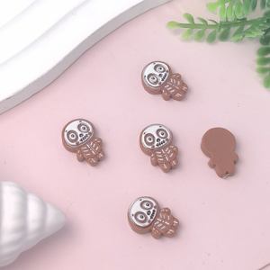 100 pièces Mini résine fantôme chauve-souris Halloween ongles artisanat Flatback Cabochons téléphone décoration bijoux à bricoler soi-même faisant des accessoires - Product Image 6