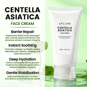 Crema Facial de Centella Asiática con Calidad de Salón, Extracto de Café, Ceramida e Hidratante, Calmante para el Enrojecimiento Post-Solar, <span class=keywords><strong>No</strong></span> Comedogénica - Product Image 2
