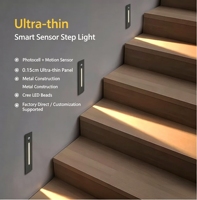 Lampe murale LED 3W pour intérieur et extérieur, lampe de pied, lampe d'angle en aluminium, éclairage de couloir et d'escalier extérieur
