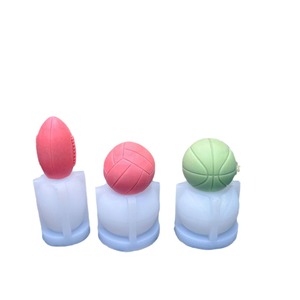 Football basket-ball Silicone bougie moule bricolage Euro tasse ornement artisanat faisant savon plâtre résine coulée moules maison fête décor - Product Image 6