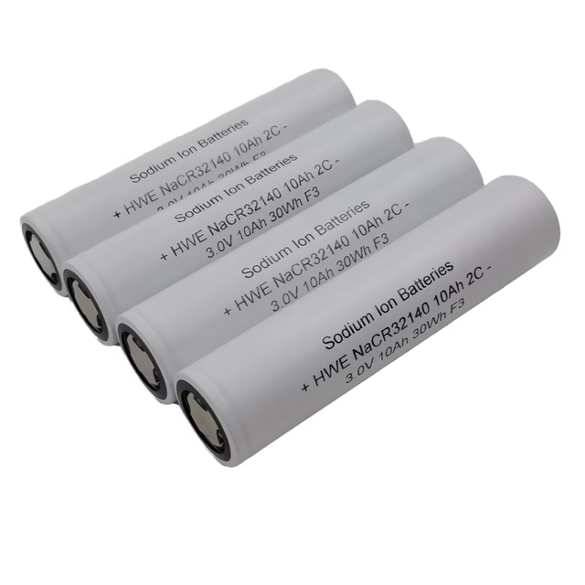 Factory Custom Made Sodium Ion Battery 3000 Cycles Brand New 10Ah 3V Cylindrical Battery Cell for EV/Scooter/ESS