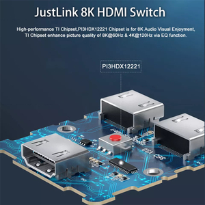 Switch AdapterNEW 2022 Switcher <strong>HDMI</strong> <strong>2</strong>.1-compatible <strong>2</strong> in 1 Out Ultra 48Gbps 4K/8k With Switch Button F Auriculares - Product Image 2