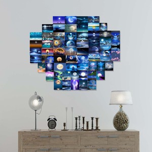 Kit da parete <span class=keywords><strong>Collage</strong></span> paesaggio estetico personalizzato 50 Set 4 ''x 6'' <span class=keywords><strong>stampa</strong></span> <span class=keywords><strong>Poster</strong></span> per la decorazione della parete - Product Image 2
