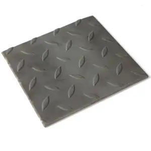 Prime Quality S235jr Material 3mm Thickness Hot Rolled Mild Steel Chequered Checked Steel Plate