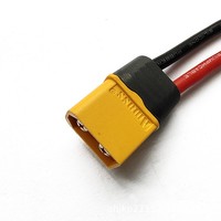Câble d'alimentation pour batterie de vélo électrique, contrôleur de batterie au lithium, fusible, cordon d'alimentation en silicone 14AWG, pièces résistantes aux hautes températures