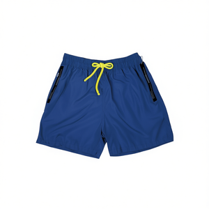 Pantaloncini da bagno HDJ da uomo blu navy con elastico in vita ad asciugatura rapida, modello sportivo, lunghezza corta M L XL XXL - Product Image 1