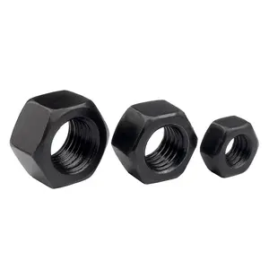High Quality M1.6-M36 Din934 Carbon Steel Blackened White Zinc Plated Solid Counter Threaded Bolt Cap Hexagonal Nut