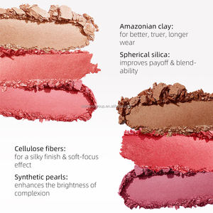 Ventas al por mayor personalizadas Placa de colorete de 3 colores Etiqueta privada para un brillo duradero Personalizar rubor <span class=keywords><strong>Sweet</strong></span> Cheeks Baked - Product Image 4