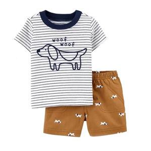 Ropa <span class=keywords><strong>de</strong></span> verano para niños, pantalones cortos <span class=keywords><strong>de</strong></span> manga corta para bebé, camiseta, traje <span class=keywords><strong>de</strong></span> dos piezas, novedad <span class=keywords><strong>de</strong></span> 2021 - Product Image 1