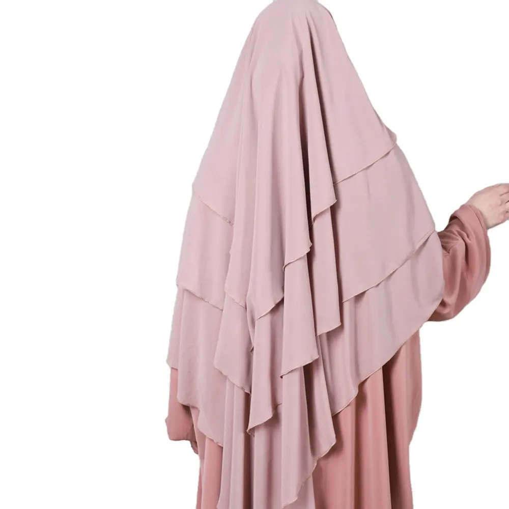 Fabricante de roupas personaliza lenço Abaya, roupa muçulmana Jilbab, lenço longo feminino, fábrica chinesa