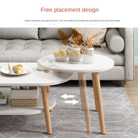 Combinaison de table basse créative simple salon moderne table ronde chambre maison table basse combinaison