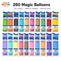 Chang Hao Ballonnenfabrikant CB 260 Lange Draaibare Magische Ballonnen 100 Stuks Per Zak voor Poppenboeket Straatverkoper Vlechtwerk