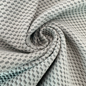 Bán như bánh nóng cation dyeable Polyester Vải rô Jacquard vải polyester 4 cách căng đạn vải dệt kim - Product Image 2