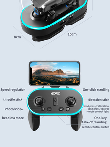 Dron 4DRC <span class=keywords><strong>V20</strong></span> RC de Fábrica, Mini Dron FPV con Cámara Dual 4K, Quadcopter RC con Cámara Dual HD, Helicóptero RC Plegable, Juguete Dron de Regalo - Product Image 5