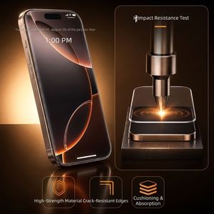 Kit de protection d'écran en verre Easy Fit (pour 16 Pro Max) – Lot de 2 pièces, dureté 9H, protection 3D anti-chute, sans bulles - Product Image 4