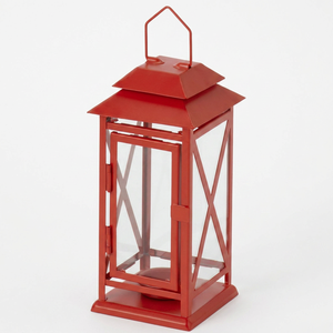 Farol de Hierro Resistente con Paneles de Vidrio, Color Personalizado, para Decoración del Hogar en Navidad, Pascua, Cumpleaños y San Valentín - Product Image 1