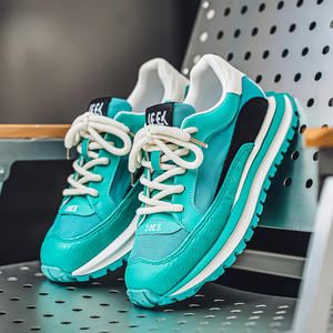 Chaussures en cuir à semelle épaisse pour hommes, nouvelle mode printemps/été, tendance, à semelle souple, confortables, sportives et décontractées - Product Image 2