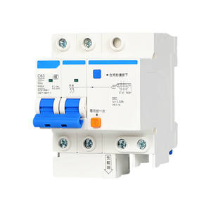Interruptor Diferencial RCBO ELCB Comercial para el Hogar, Material PA66, 63A, 30mA, 1P+N, 6kA, Montaje en Riel, 230V, Blanco, Curva C - Product Image 1