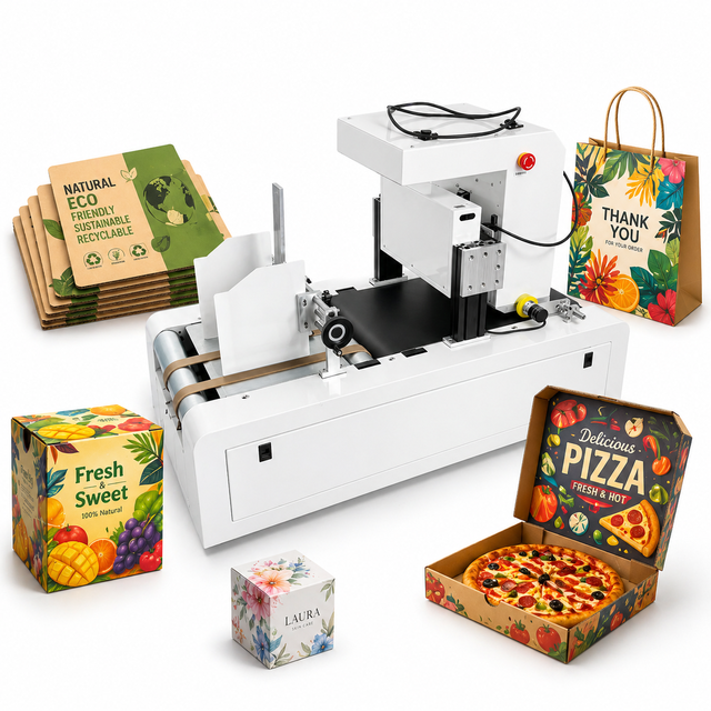 Hanjie Digital Carton Box Printer Single Pass UV Inkjet Machine for Packaging and Paper Bags