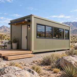 Casas Contenedor Modulares Prefabricadas Plegables de 10 pies, 20 pies, 40 pies, Diseño Desmontable Portátil, Unidades de Oficina, Dormitorio, Hotel - Product Image 2