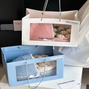 Confezione di fiori freschi scatola di fiori scatola regalo per bambini set regalo scatola per neonati per <span class=keywords><strong>la</strong></span> sistemazione del Bouquet di san valentino - Product Image 3
