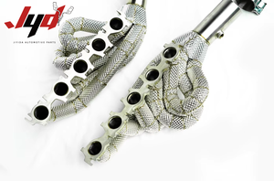 Nouveau collecteur d'échappement en acier inoxydable haute performance pour Audi R8 V10, avec catalyseur ou sans catalyseur, et bouclier thermique - Product Image 6