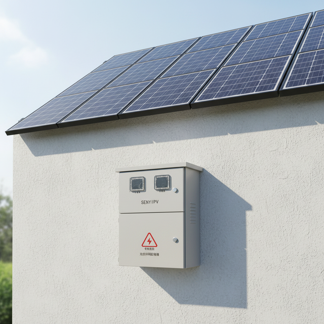 3-Phase 2-In RCBO MCB SPD With Meter Position IP65 PV Grid-Connected Box